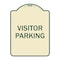Signmission Designer Series Sign-Visitor Parking, Tan & Green Heavy-Gauge Aluminum, 24" x 18", TG-1824-9869 A-DES-TG-1824-9869 - alternate 1